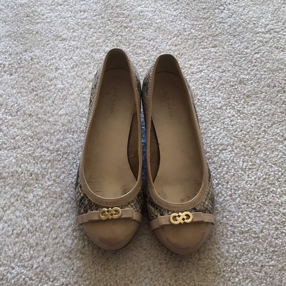 Cole Haan Tali Lace Wedge Bow Shoes